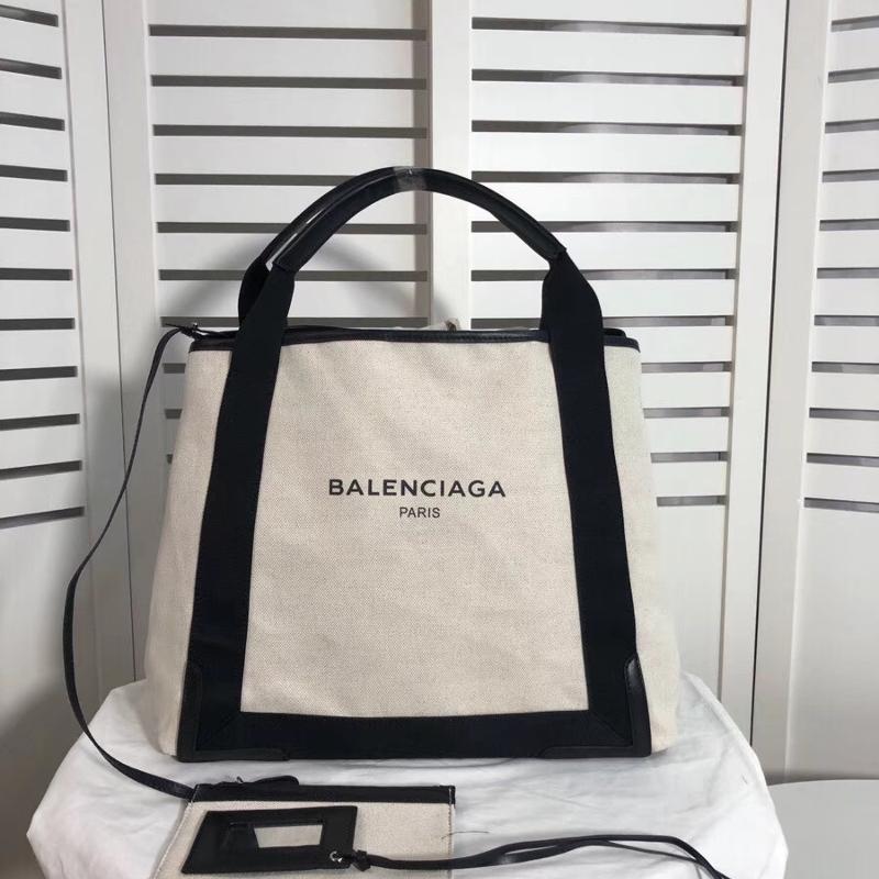 Balenciaga Bags 339935 medium canvas beige black edge